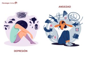 Diferencia entre depresión y ansiedad y sus principales síntomas emocionales